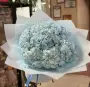 Букет из голубой гортензии